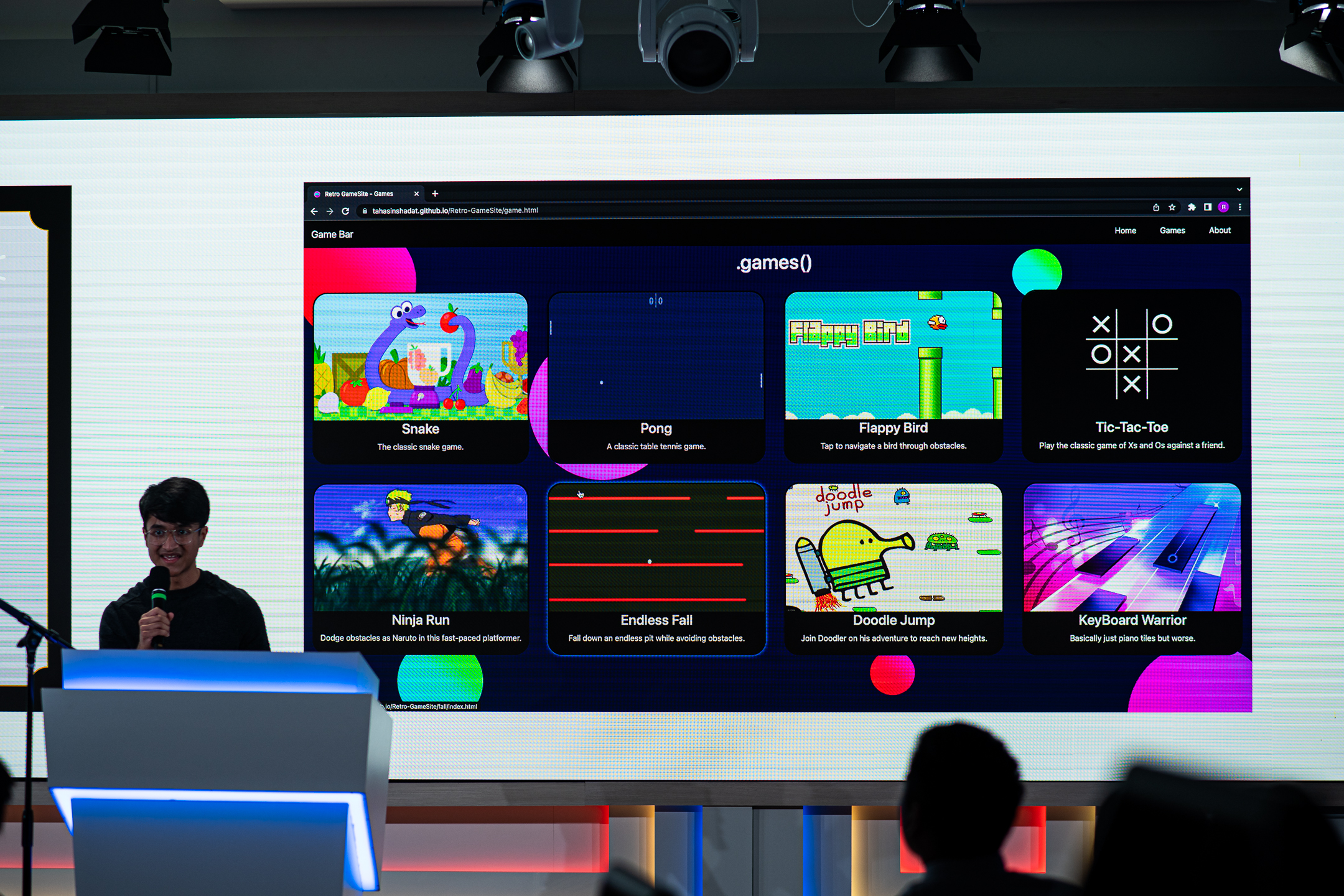 Retro Game Website
